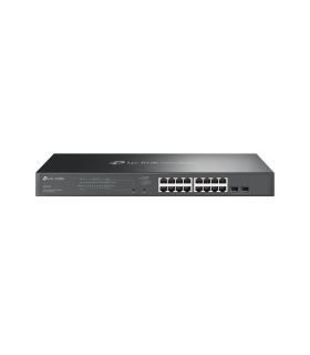 TP-LINK | SG2218P | JetStream 18-Port Gigabit Smart Switch with 16-Port PoE+ | Rack-mountable | Managed