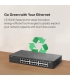 TP-LINK Switch  Switch type Unmanaged 24xRJ-45 ports RJ-45 Ports Type Gigabit Ethernet (10/100/1000) LS1024G