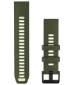 Garmin kellarihm QuickFit 22mm fenix 9 Pro, olive drab/citron