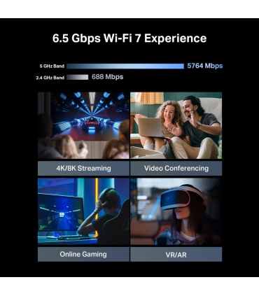 TP-LINK Wireless Router  Archer BE400 Wi-Fi 7 (802.11be) Data speed 5764 Mbit/s Ethernet WAN Yes WAN connection type RJ-45 Ether