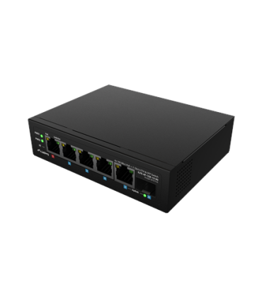 Lanberg | Switch PoE 1xBT 3xAT SFP/ETH Din Unmanagment Fast Ethernet | ILFE-4P-1GE-1S-90