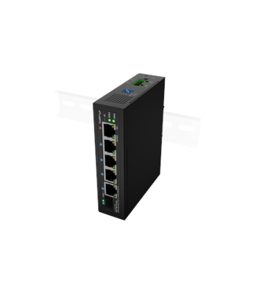 Lanberg | Switch PoE 1xBT 3xAT SFP/ETH Din Unmanagment Fast Ethernet | ILFE-4P-1GE-1S-90