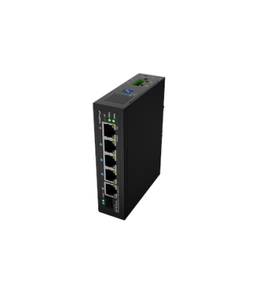 Lanberg | Switch PoE 1xBT 3xAT SFP/ETH Din Unmanagment Fast Ethernet | ILFE-4P-1GE-1S-90