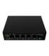 Lanberg | Switch PoE 1xBT 3xAT SFP/ETH Din Unmanagment Fast Ethernet | ILFE-4P-1GE-1S-90