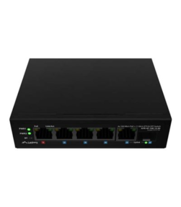 Lanberg | Switch PoE 1xBT 3xAT SFP/ETH Din Unmanagment Fast Ethernet | ILFE-4P-1GE-1S-90