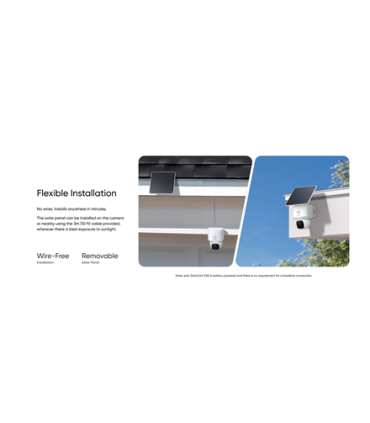 Anker Eufy | Security Camera with Solar Panel | SoloCam E30 | F/1.6 | IP65 | Micro SD, Max. 128GB