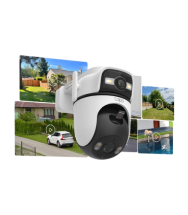 TP-LINK | Dual Lens Security Wi-Fi Camera | Tapo C545D | Dome | 3 MP | 6mm | IP66 | H.264 | MicroSD, up to 512 GB