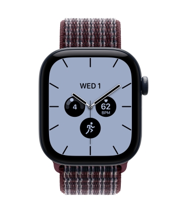 Apple 42mm Burgundy Plaid Sport Loop