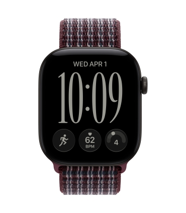Apple 46mm Burgundy Plaid Sport Loop