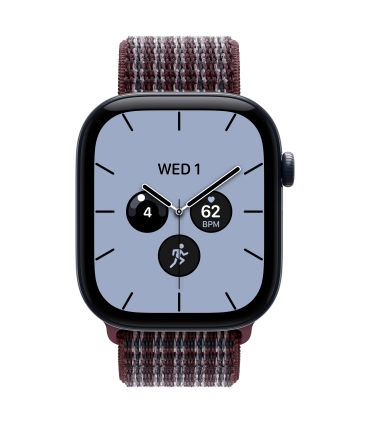 Apple 46mm Burgundy Plaid Sport Loop