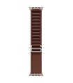 Apple 49mm Burgundy Alpine Loop - Medium - Natural Titanium Finish