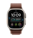 Apple 49mm Burgundy Alpine Loop - Medium - Natural Titanium Finish