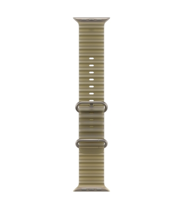 Apple 49mm Translucent Kelp Ocean Band - Natural Titanium Finish