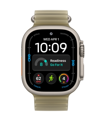 Apple 49mm Translucent Kelp Ocean Band - Natural Titanium Finish
