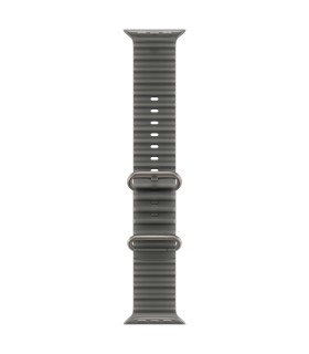 Apple 49mm Translucent Black Ocean Band - Natural Titanium Finish