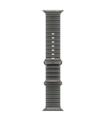 Apple 49mm Translucent Black Ocean Band - Natural Titanium Finish