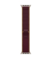 Apple 49mm Burgundy Trail Loop - S/M - Natural Titanium Finish