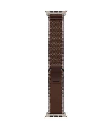 Apple 49mm Dark Umber Trail Loop - S/M - Natural Titanium Finish
