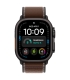 Apple 49mm Dark Umber Trail Loop - M/L - Black Titanium Finish