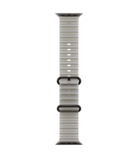 Apple 49mm Translucent Grey Ocean Band - Black Titanium Finish