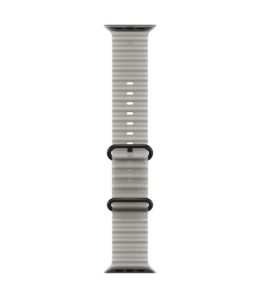 Apple 49mm Translucent Grey Ocean Band - Black Titanium Finish