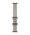 Apple 49mm Translucent Grey Ocean Band - Black Titanium Finish
