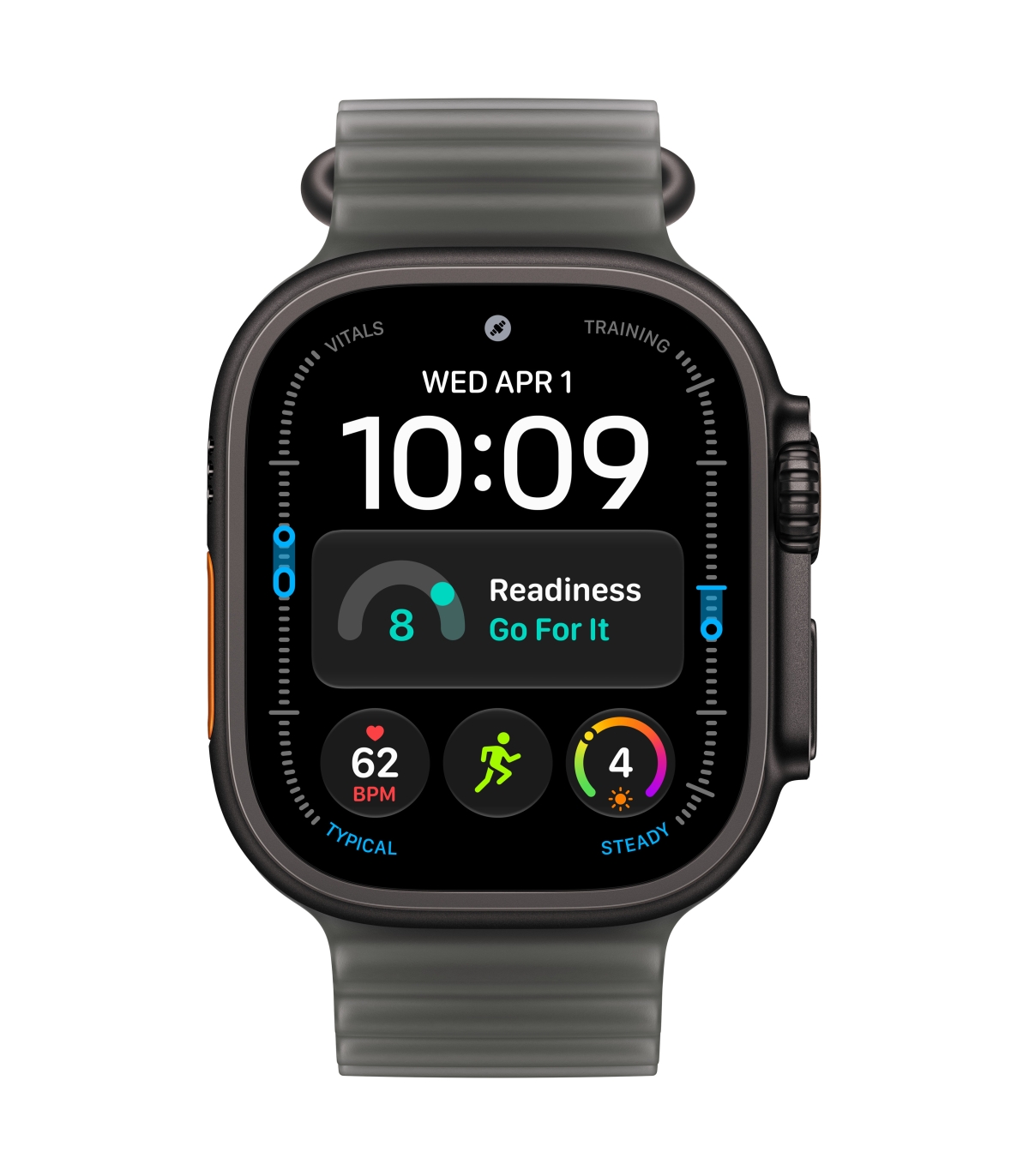 Apple 49mm Translucent Black Ocean Band - Black Titanium Finish