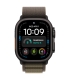 Apple 49mm Dark Olive Alpine Loop - Medium - Black Titanium Finish