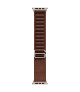 Apple 49mm Burgundy Alpine Loop - Small - Natural Titanium Finish