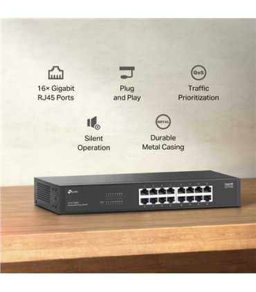 TP-LINK 16-Port Gigabit Switch | LS1016G | Unmanaged | Desktop/Rack-mountable