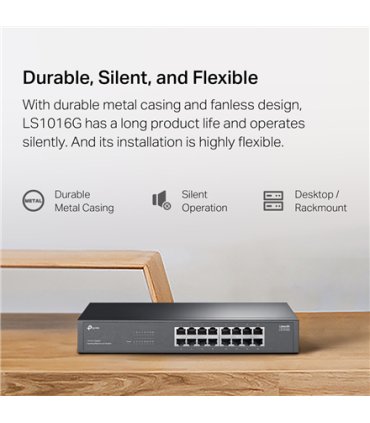 TP-LINK 16-Port Gigabit Switch | LS1016G | Unmanaged | Desktop/Rack-mountable