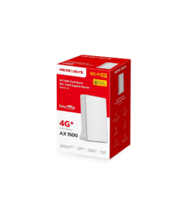 Mercusys AX1500 Wireless Dual Band Gigabit Router | MB260-4G | 802.11ax | 1201 Mbit/s | Ethernet LAN (RJ-45) ports 2 | Mesh Supp