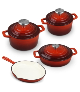 Malmnõude komplekt CS Kochsysteme Xanten 067489, punane