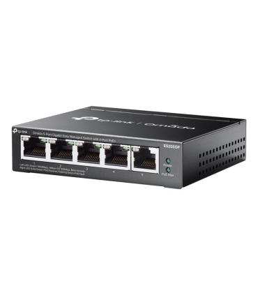 TP-LINK | Omada 5-Port Gigabit Easy Managed Switch with 4-Port PoE+ | ES205GP | Desktop/Wall mountable
