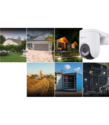 EZVIZ HB8 Lite 4G | PT Battery Camera | Dome | 4 MP | 4mm/F1.6 | IP65 | H.265/H.264 | MicroSD, max. 512 GB