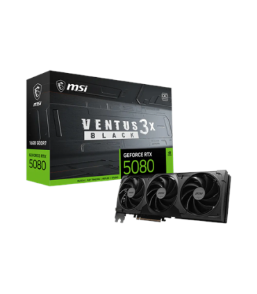 MSI NVIDIA GeForce RTX 5080 16G VENTUS 3X OC BLACK 16GB GDDR7
