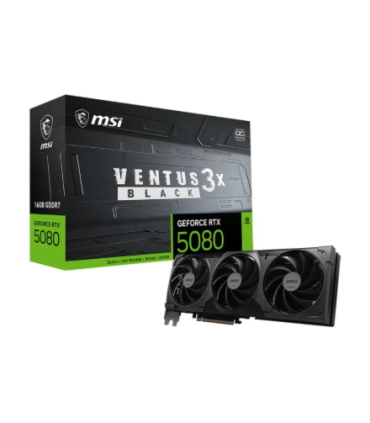MSI NVIDIA GeForce RTX 5080 16G VENTUS 3X OC BLACK 16GB GDDR7