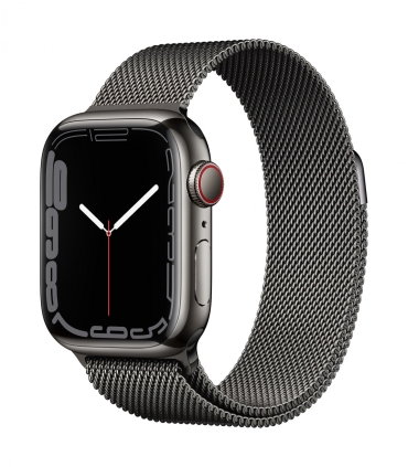 def!Apple Watch 7 GPS+LTE, 41mm, roostevaba korpus ja hall metallrihm