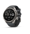 Garmin fenix 9 Pro nutikell, 47 mm, titaan, grafiit/must silikoonrihm