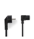 Nedis toitekaabel PC IEC-320-C13 nurgaga otsik, 2m