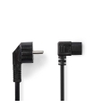 Nedis toitekaabel PC IEC-320-C13 nurgaga otsik, 2m
