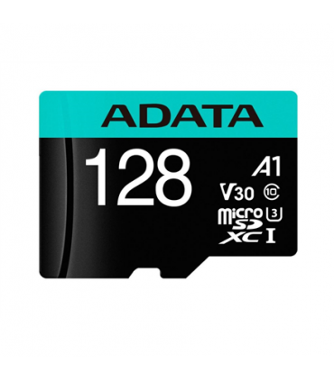 ADATA Premier Pro UHS-I U3 128 GB, micro SDXC, Flash memory class 10, with Adapter