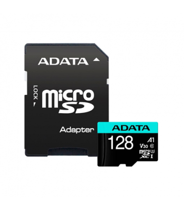 ADATA Premier Pro UHS-I U3 128 GB, micro SDXC, Flash memory class 10, with Adapter