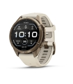 Garmin fenix 9 Pro nutikell, 43 mm, titaanist, sügiskuldne, kreemika/prantsuse halli silikoonrihmaga