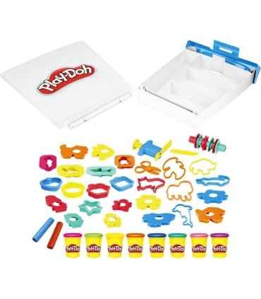 Play-Doh kaasaskantav voolimiskohver, 8 värvi 907g