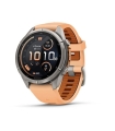 Garmin fenix 9 Pro nutikell, inReach, 43 mm, titaanist korpus ja roosa/sügisoranž silikoonrihm