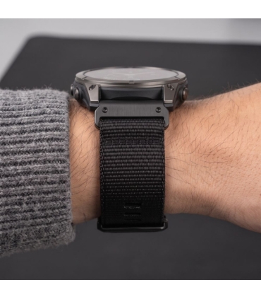 Tech-Protect kellarihm Nylon Classic Garmin fenix 47mm, must