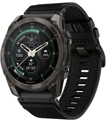 Tech-Protect kellarihm Nylon Classic Garmin fenix 47mm, must