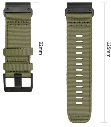Tech-Protect kellarihm Nylon Classic Garmin fenix 51mm, roheline