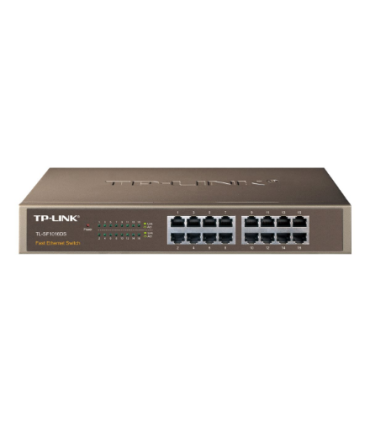 TP-LINK | Switch | TL-SF1016DS | Unmanaged | Desktop/Rackmountable | 10/100 Mbps (RJ-45) ports quantity 16 | Power supply type E